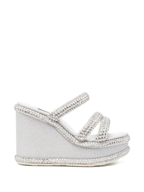 Casadei Sirio crystal-embellished sandals - Silver - zdjęcie produktu nr 1
