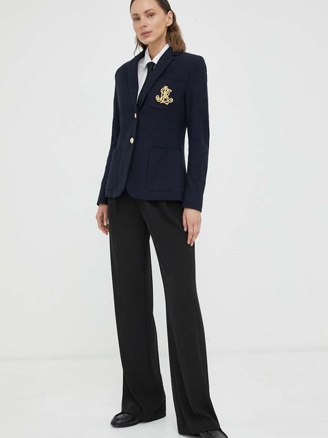 Lauren Ralph Lauren Marynarka 200797305005 kolor granatowy