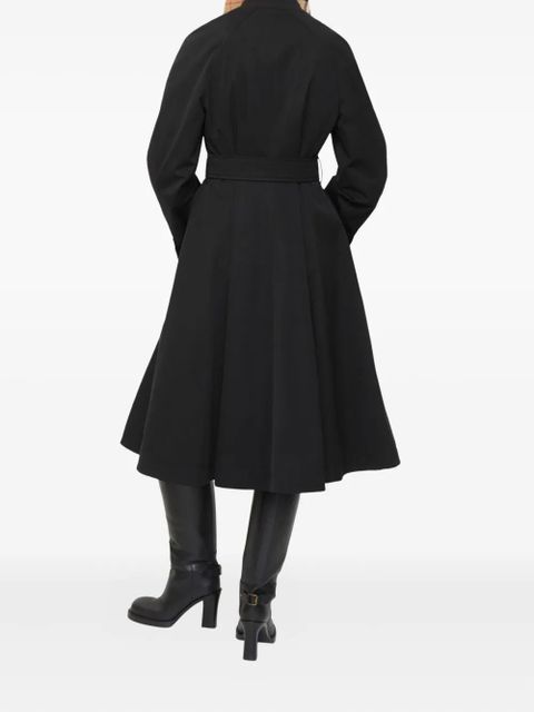 Burberry Ellingham gabardine belted coat - Black