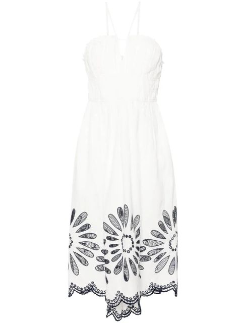 Ulla Johnson Beatrice broderie-anglaise midi dress - White - zdjęcie produktu nr 1