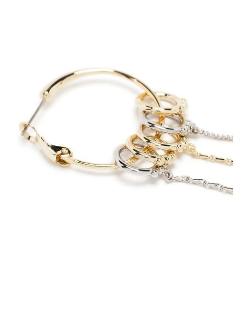 Zadig&Voltaire crystal-embellished draped earring - Gold