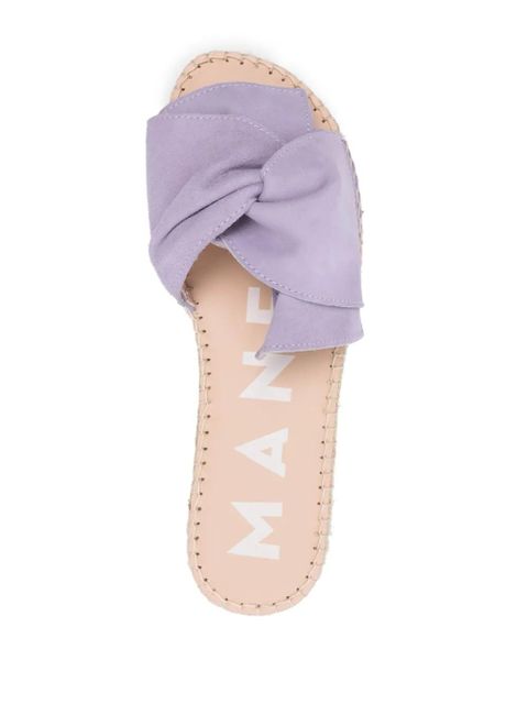 Manebi suede twisted espadrilles - Purple
