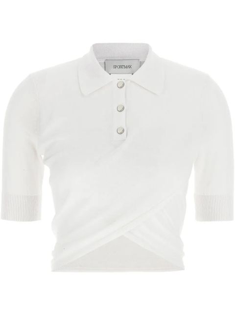 Sportmax Shaker polo top - White - zdjęcie produktu nr 1