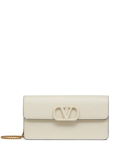 Valentino Garavani VLogo Signature wallet on chain - Neutrals - zdjęcie produktu nr 1