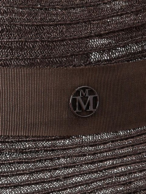 Maison Michel Henrietta logo-plaque hat - Brown - zdjęcie produktu nr 2