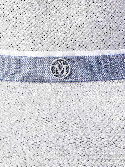 Maison Michel Anne ribbon-detailed hat - Blue - zdjęcie produktu nr 2