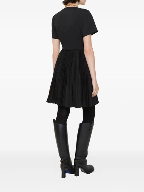 Burberry pleated wrap mini dress - Black - zdjęcie produktu nr 2