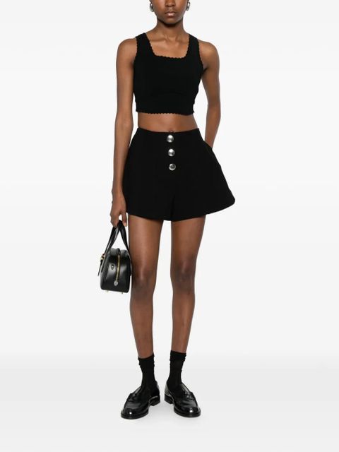 SANDRO scallop-trim top - Black - zdjęcie produktu nr 2