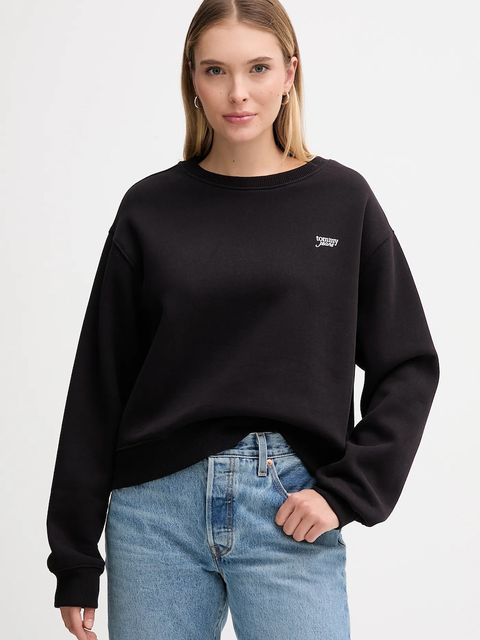 Tommy Jeans bluza damska kolor czarny gładka DW0DW21961 - zdjęcie produktu nr 1