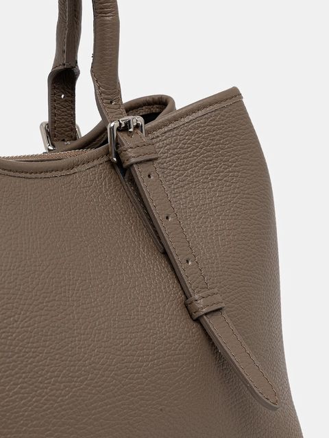 Answear.LAB torebka skórzana kolor beżowy