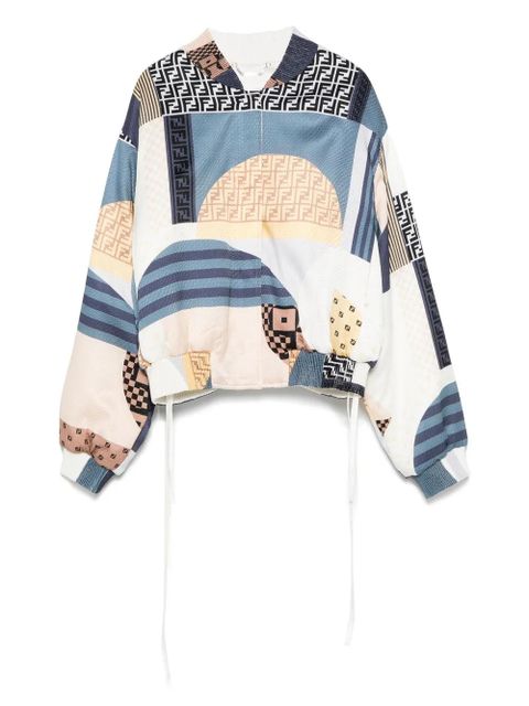 FENDI reversible cropped bomber jacket - Blue - zdjęcie produktu nr 1