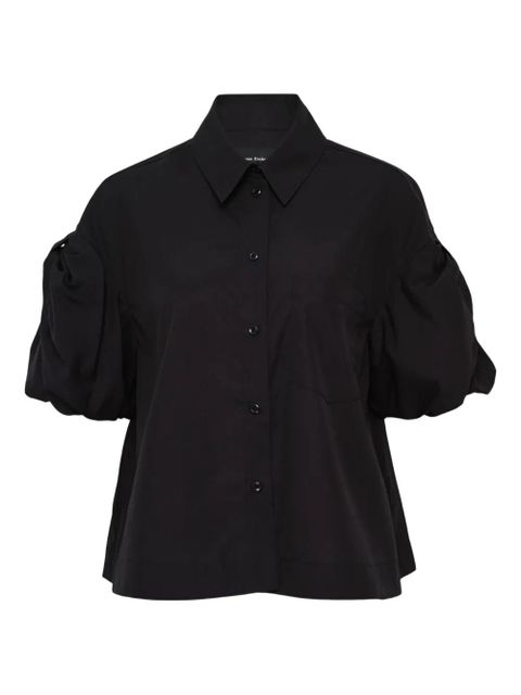 Simone Rocha puff bow sleeve shirt - Black - zdjęcie produktu nr 1