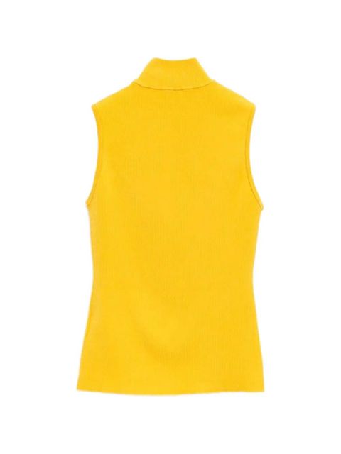 LOEWE logo-detail turtleneck top - Yellow - zdjęcie produktu nr 2