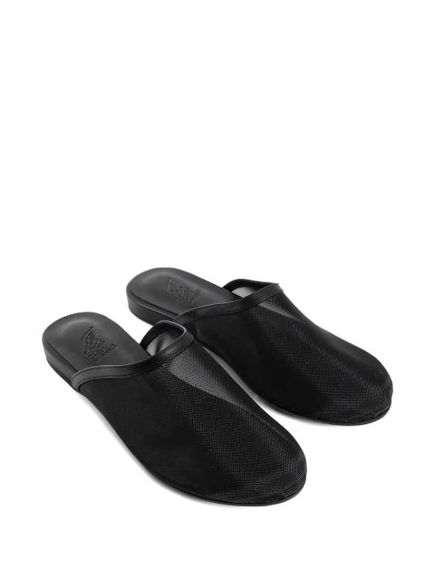 Ancient Greek Sandals The Slipper mesh mules - Black