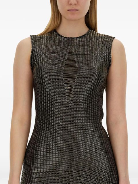 Alexander McQueen textured mini dress - Black