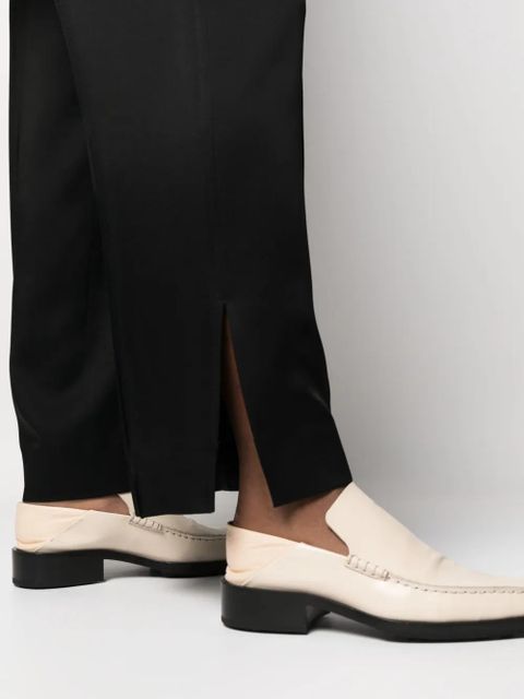 Jil Sander elasticated waistband wide-legged trousers - Black
