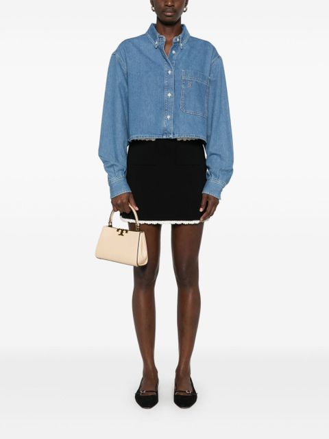 SANDRO cropped shirt - Blue
