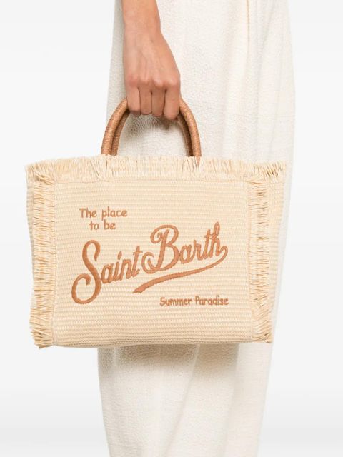 MC2 Saint Barth Colette fringed embroidered tote bag - Neutrals - zdjęcie produktu nr 2