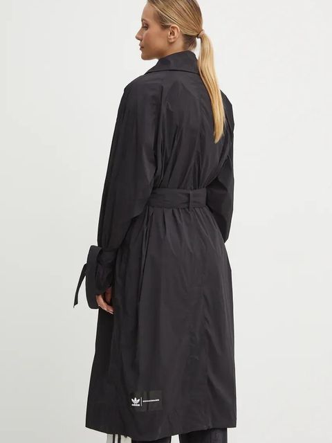 adidas Originals płaszcz x Ksenia Schneider damski kolor czarny przejściowy IW5668