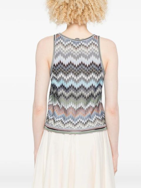 Missoni crew-neck vest - Blue