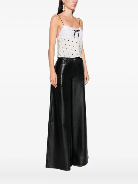 Alessandra Rich polka-dot print tank top - White - zdjęcie produktu nr 2