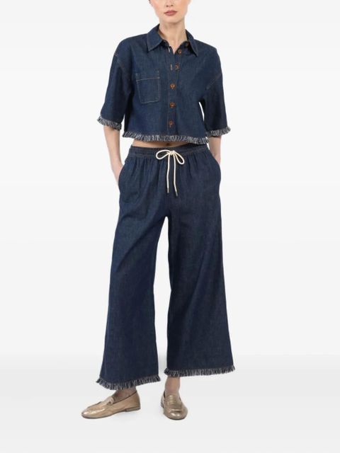 ZIMMERMANN Rhiannon frayed-hem jeans - Blue - zdjęcie produktu nr 2