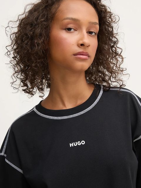 HUGO piżama damska kolor czarny 50543530