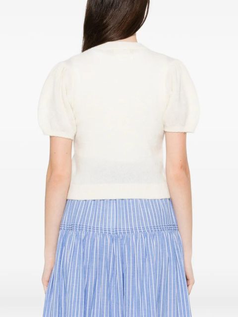 DÔEN puff-sleeves anisa knit - Neutrals