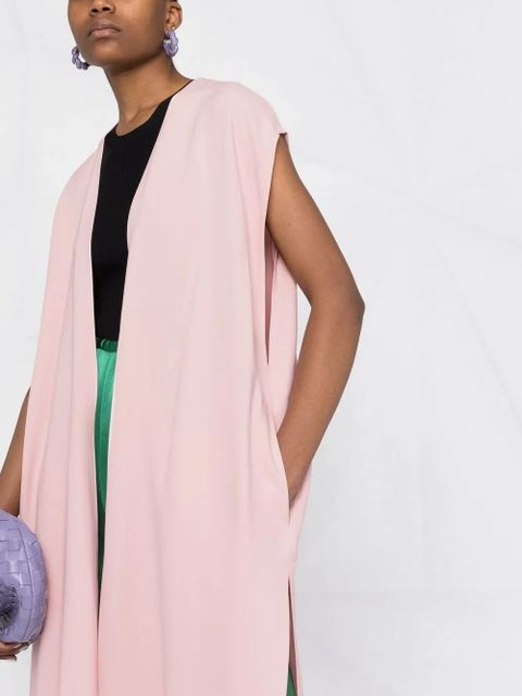 Valentino Garavani side-slit open vest - Pink