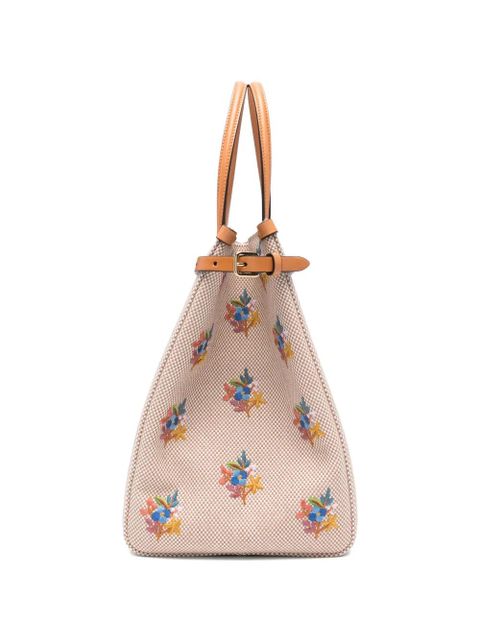 Valentino Garavani floral-print tote bag - Neutrals