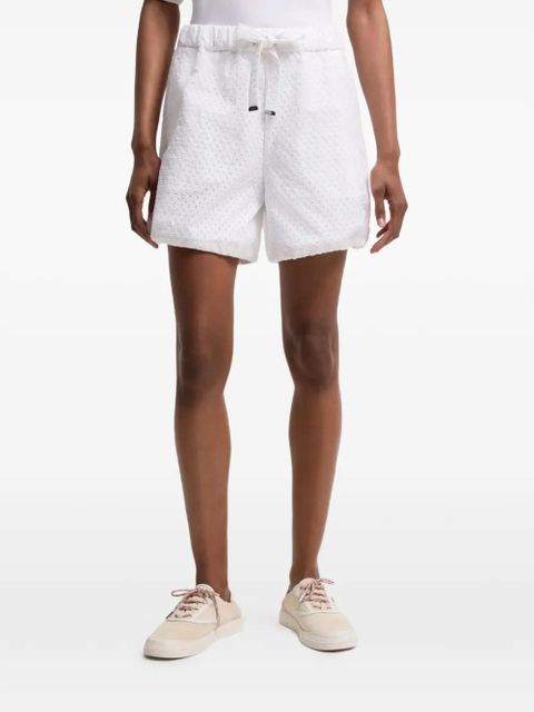 Moncler San Gallo eyelet drawstring shorts - White - zdjęcie produktu nr 2