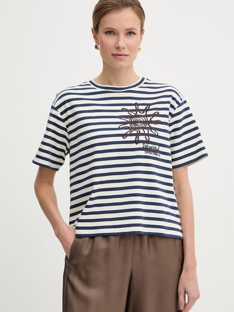 Weekend Max Mara t-shirt bawełniany SABATO - zdjęcie produktu nr 2