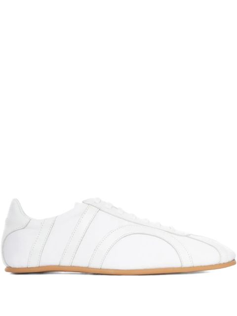 TOTEME leather-panel lace-up sneakers - White - zdjęcie produktu nr 1
