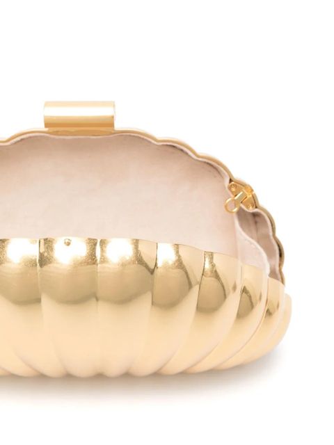 Simkhai Monet shell-motif clutch bag - Gold