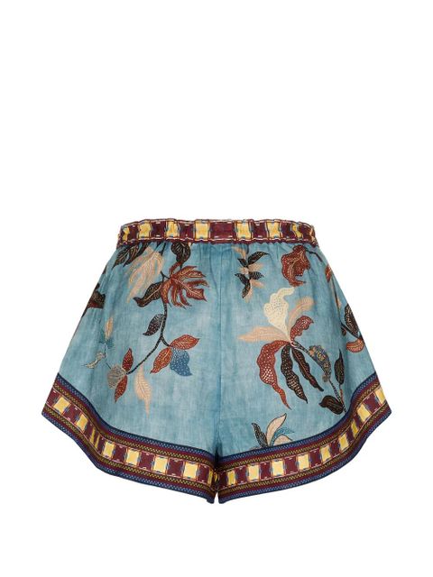 ALEMAIS drawstring-fastening bird-print shorts - Blue - zdjęcie produktu nr 2
