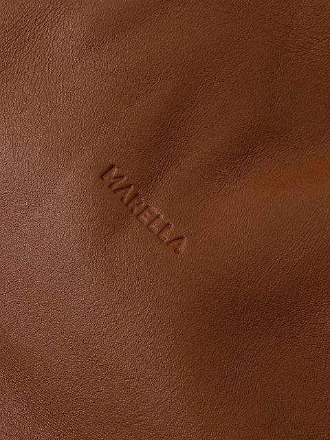 Marella torebka skórzana kolor brązowy 2523519057200