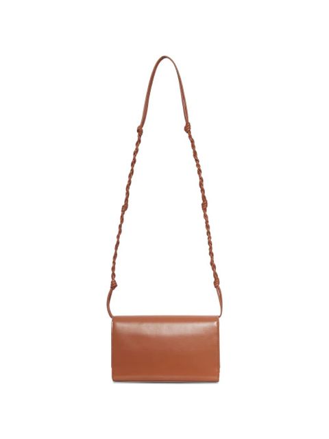 Jil Sander Tangle braided leather crossbody bag - Brown - zdjęcie produktu nr 2