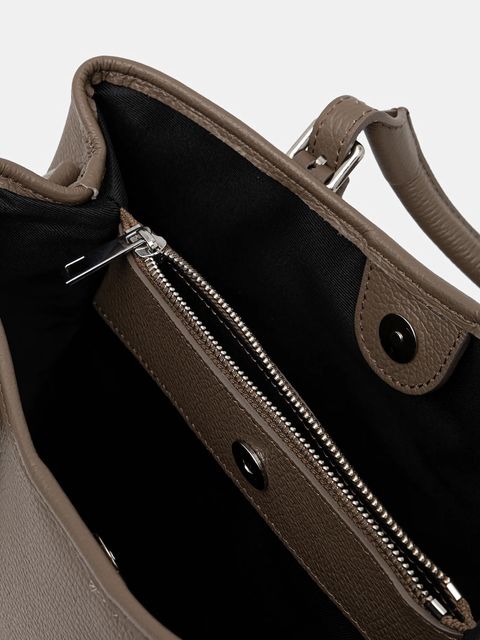 Answear.LAB torebka skórzana kolor beżowy