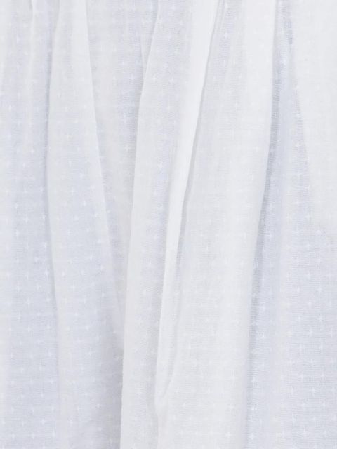 Eleh elasticated embroidered shorts - White