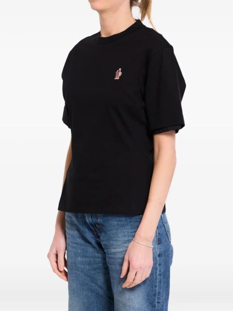 Moncler Grenoble logo-patch T-shirt - Black - zdjęcie produktu nr 1