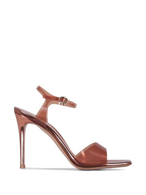 Gianvito Rossi square-toe heeled sandals - Pink - zdjęcie produktu nr 1