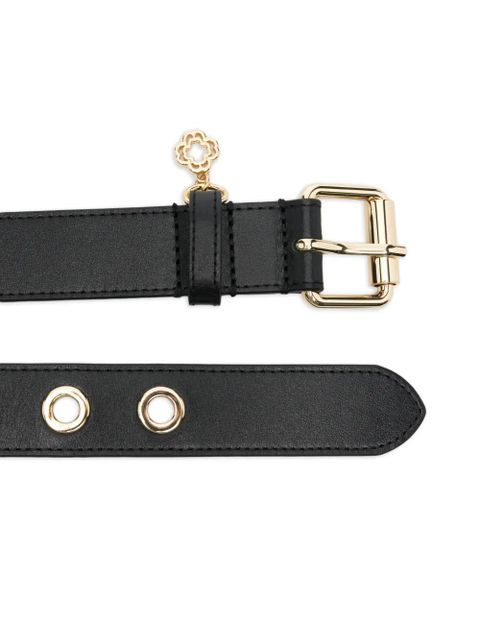 Maje eyelet flower charm belt - Black - zdjęcie produktu nr 2