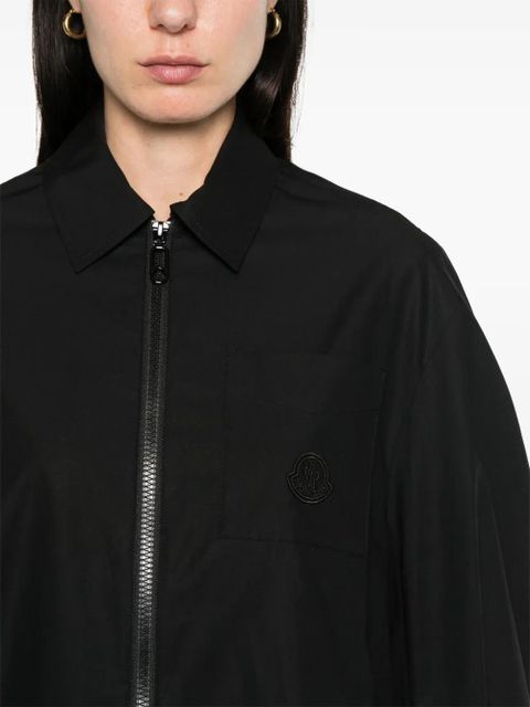 Moncler zip-up overshirt - Black