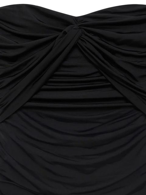 ANINE BING Ravine ruched mini dress - Black