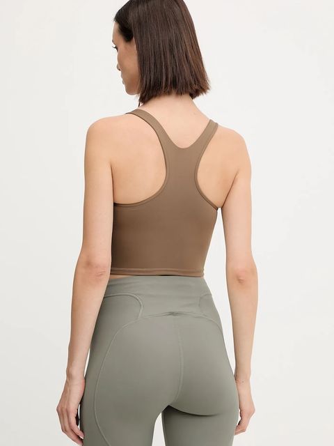 adidas by Stella McCartney top treningowy kolor brązowy JW1998