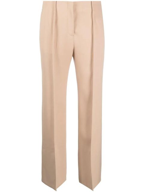 Jil Sander pintuck-detail flared trousers - Neutrals - zdjęcie produktu nr 1