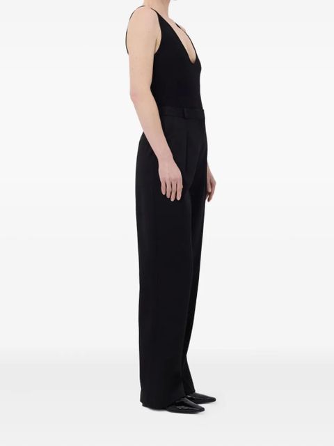 LouLou de Saison Garbo pleated-wool trousers - Black