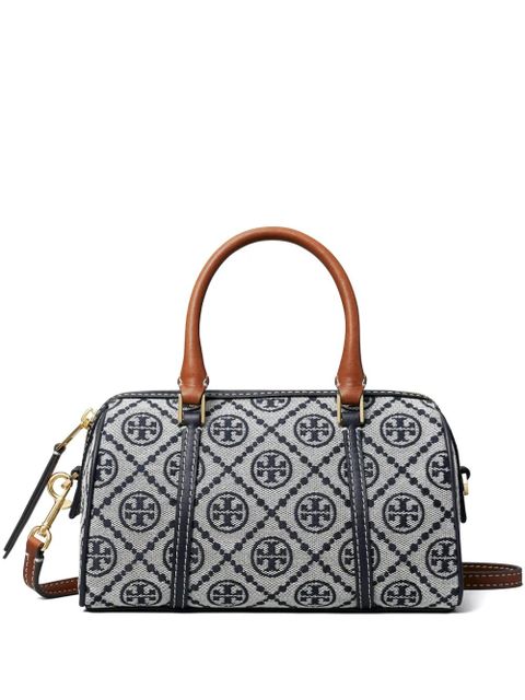 Tory Burch mini T Monogram barrel bag - Grey - zdjęcie produktu nr 1