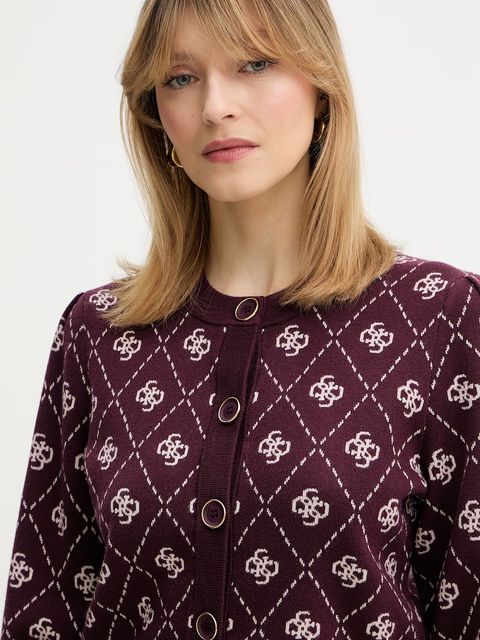 Guess kardigan z domieszką wełny SARAH