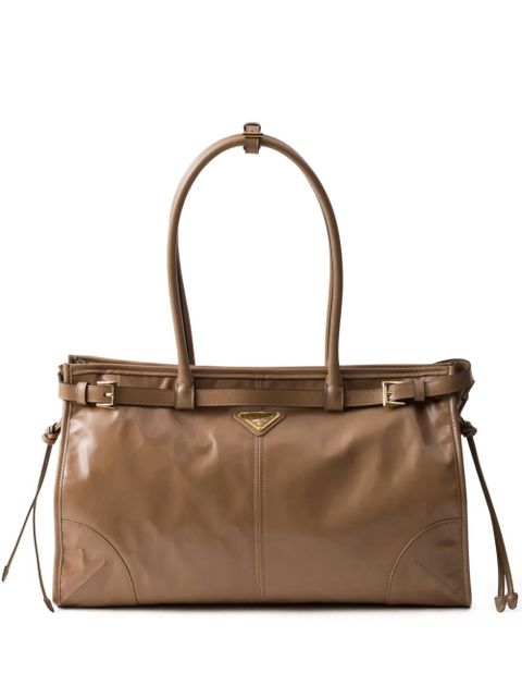 Prada large Bonnie tote bag - Brown - zdjęcie produktu nr 1